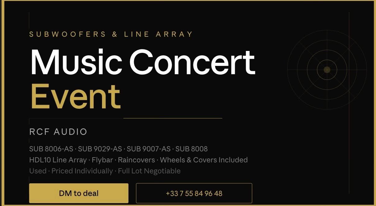 Buy Used RCF Subwoofers